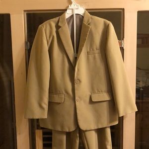Size 12 Boys Tan Suit with pants